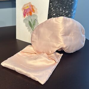New biossance spa sleep mask, pink satin never used NWOT